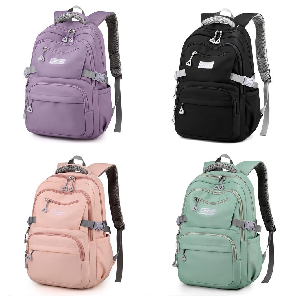 Student Backpack Nylon School Bag With Padded Straps For Middle School Kids