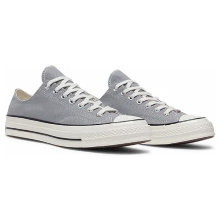 Converse Chuck 70 Comfortable Versatile Breathable Lightweight Low-Top Casual Shoes Unisex sneaker Gray A12491C