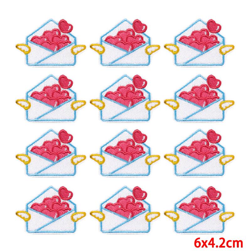 10 pezzi/lotto toppa da ricamo all'ingrosso termoadesiva sulle toppe per abbigliamento toppe su vestiti giacche decorazioni applique forniture per cucire