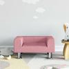 Vidaxl Children's Sofa, Pink, 50X40X26.5 Cm, Velvet