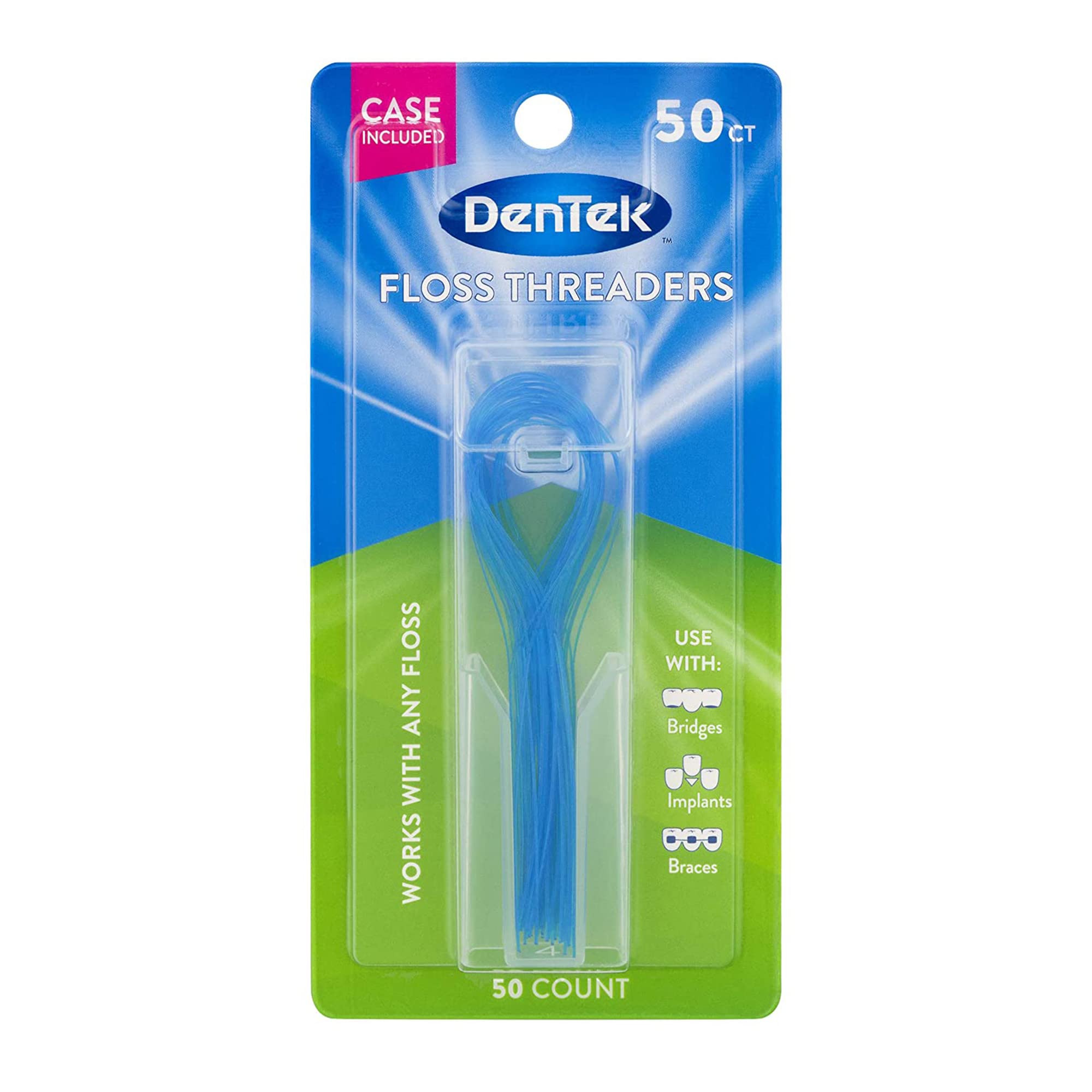 DenTek Floss 50 Count by DenTek Threaders, [item]