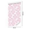 Wallpaper Flowers white, bottom white for Living Room and Bedroom 50x1000