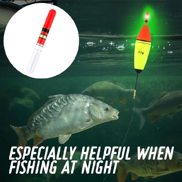 6pcs Night Angling LED Floating Tip Light, Luminescent Fishing Glowing Stick, Portables  Bright Bobbers  Light for Angling