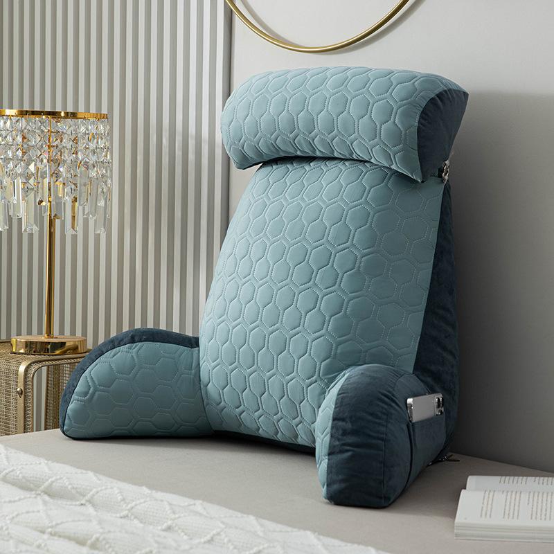 New Summer Cooling Soft Cushion Bamboo Charcoal Pillow Bed Reading Pillows Comfortable Pillows Pregnant Women's Bedside Cushions
