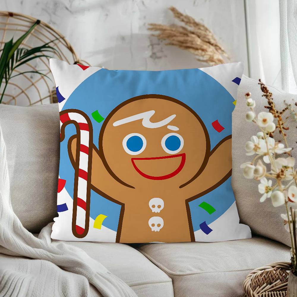 Anime Cookie Run K-Kingdom Personalized Pillow Cover Kids Bedroom Wild Party Decor Pillowcase Kid Birthday Shower Gift