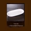 Fu'ou Pure White Ceramic Towel Dish (Set of 10)