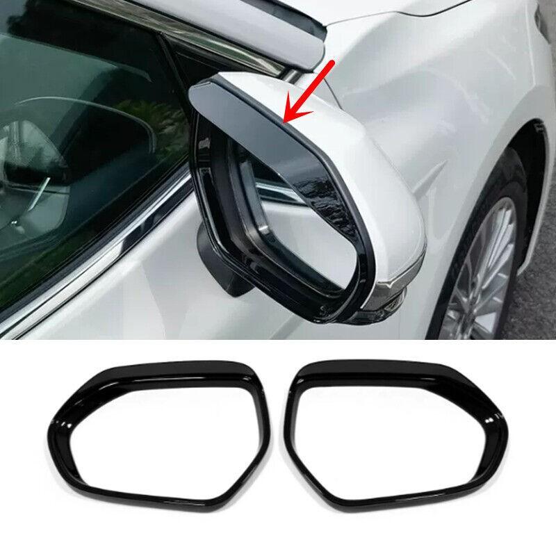 For Toyota Camry 2018-2025 Bright Black ABS Rearview Mirror Rain Eyebrow 2PCS