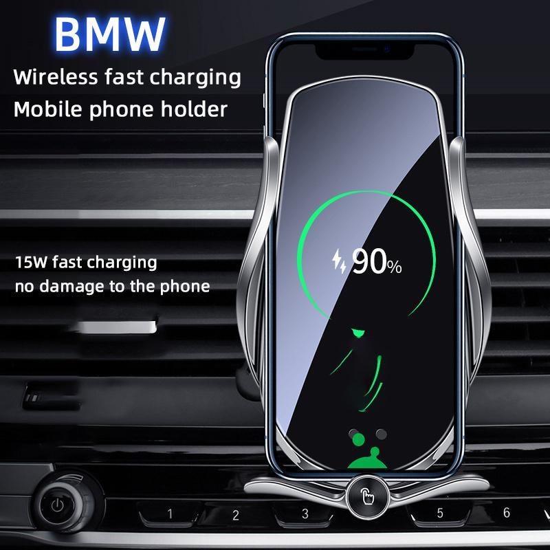 For Bmw X1 X2 X3 X4 X5 X6 X7 2 3 5 7 Series Wireless Charging Magnetic Car Phone Holder Base Charger Auto Accessories For iPhone