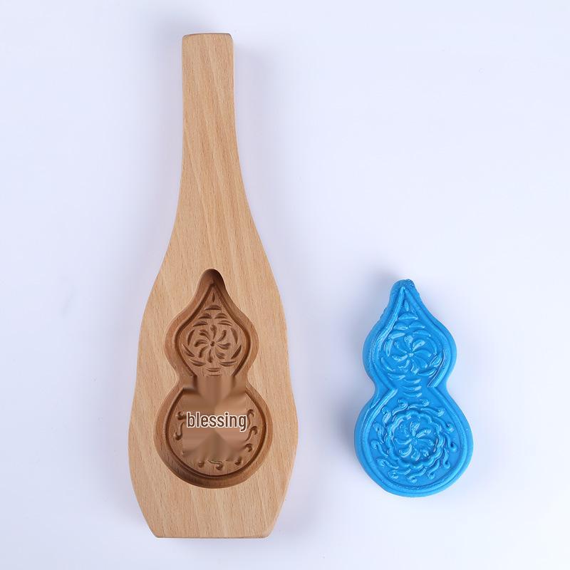 Jin Qiaokai Mid-Autumn Wooden Mooncake Pastry Mold