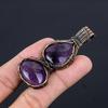 Amethyst Pendant Gemstone Jewelry, 999 Copper Wire Wrapped Pendant, Gift For Women Handmade Pendant