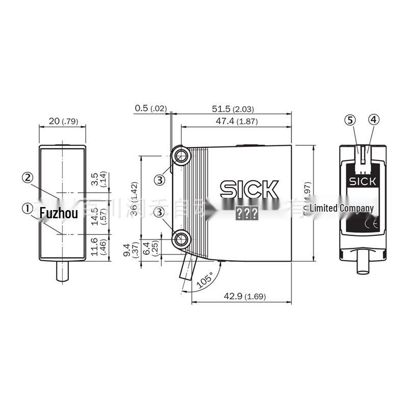 GTB10-R3812 Sick Sensor, Small Photoelectric Switch, Brand New, Model 1065862, In Stock.
