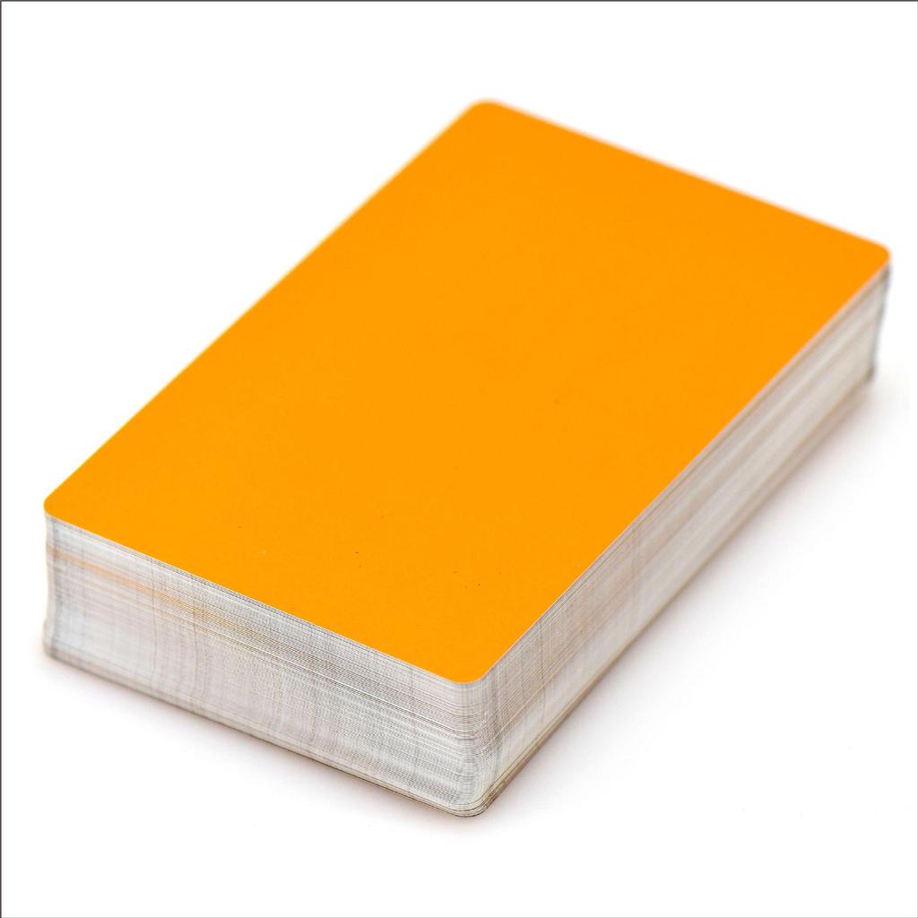 50-Piece Set of 0.45mm Thick Multi-Color Aluminum Business Card Sheets for Laser Engraving