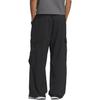 adidas Calça Esportiva Tricotada Masculina Fashionável Confortável Macia Versátil Secagem Rápida Sensação Refrescante Parte de Baixo Preta KA9312