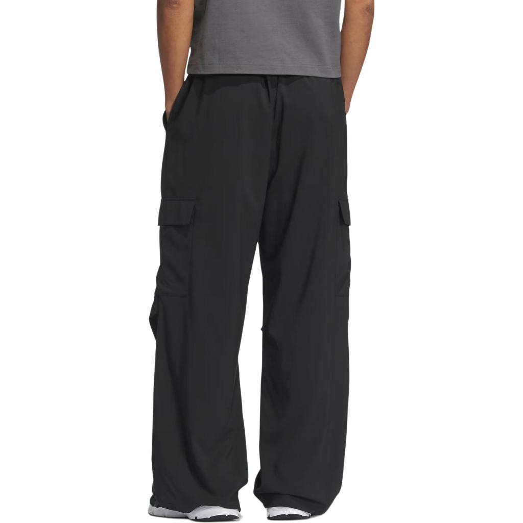 adidas Calça Esportiva Tricotada Masculina Fashionável Confortável Macia Versátil Secagem Rápida Sensação Refrescante Parte de Baixo Preta KA9312