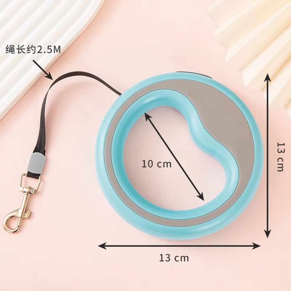 250cm/98.43in Automatic Retractable Dog Leash for Small Medium Dogs Durable Outdoor Training Pet Lead Accessories