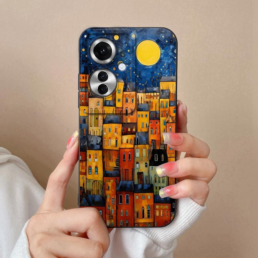 Sacs pour téléphone pour Oppo F25 Pro F23 Realme C20 C25 C30 C31 C33 C35 Narzo N53 N63 Motif Arbre de Coco de Plage Étui de Protection en Silicone Liquide pour Coque Oppo