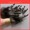 Urkomische Latex Werwolf Klauenhandschuhe für Cosplay Halloween Kostüme und Party Requisiten