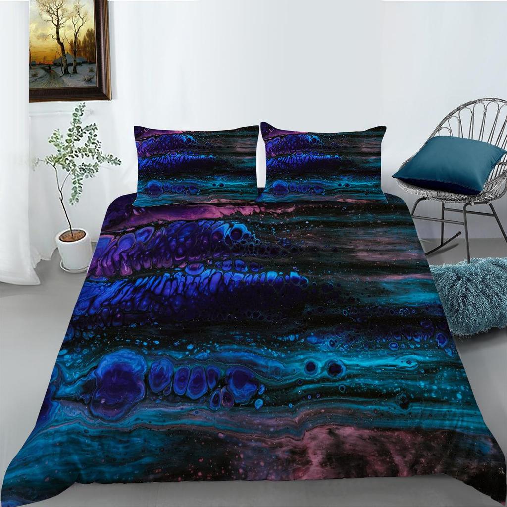 3D Color Pattern Bedding Single Double Bed Full Size Luxury Family Pillowcases and Quilt Covers 2-3 Pieces