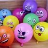 Adorable Big Eyes Smiley Latex Balloons 12 Inches Colorful Decorative Party Pack