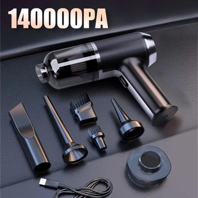 Car Vacuum Cleaner 140000PA Dual-Purpose Strong Suction Accessoire Voiture Wireless Handheld Mini Blower for Home Appliance