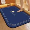 Simple Solid Color Bathroom Floor Mat, Entrance Decorative Diatom Mud Floor Mat, Bathroom Absorbent Floor Mat, Bathroom Dirt-resistant Foot Mat