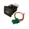 Interrupteur Rouge à LED Marche Arrêt pour Voiture Emballage Radar Feu Antibrouillard Ventilateur Bouton d'Interrupteur Musique Pour VW Golf 6 Jetta 5 MK5 Caddy EOS Scirocco