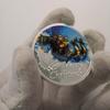 Christmas colored commemorative coins, Santa Claus commemorative medals, Christmas Eve commemorative silver coins