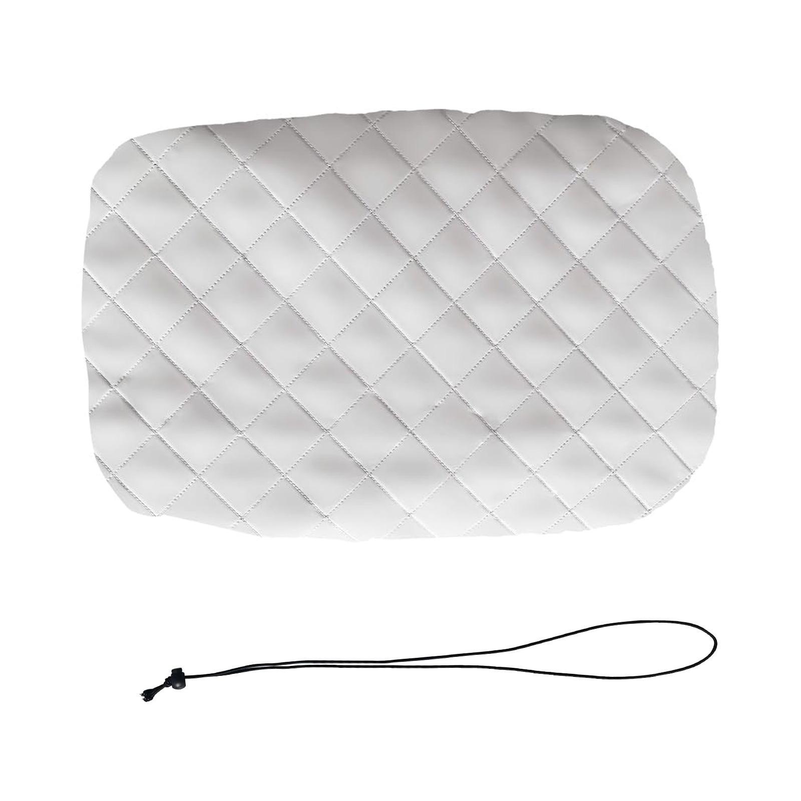 

Indoor Air Conditioner Cover White Window Unit Dust Protection Cover with Adjustable Straps for Window AC A