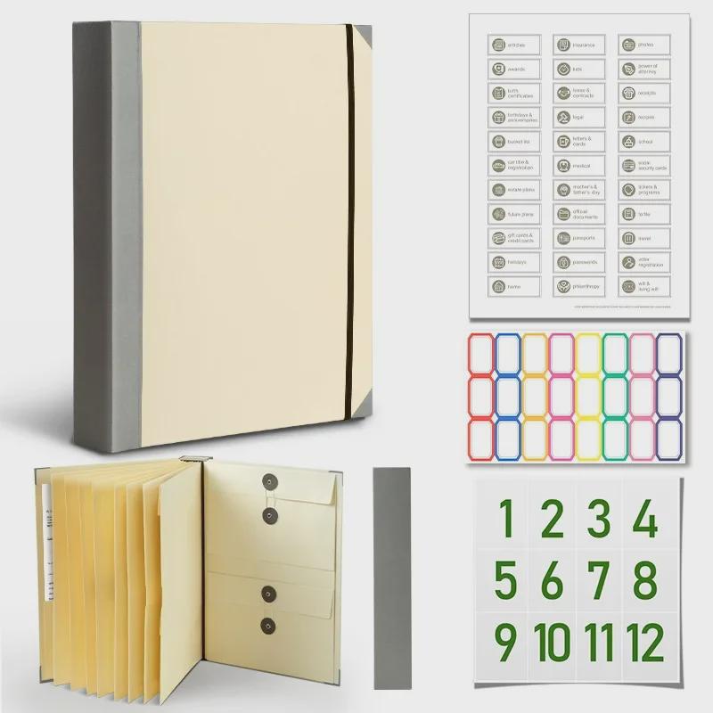 Notfall-Dokumentenorganisator: Grenzüberschreitende Manila-Taschenmappe