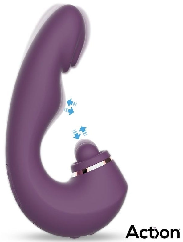 Stimulateur de Clitoris Turis 12 x 3.4cm - ACTION - Double Stimulation