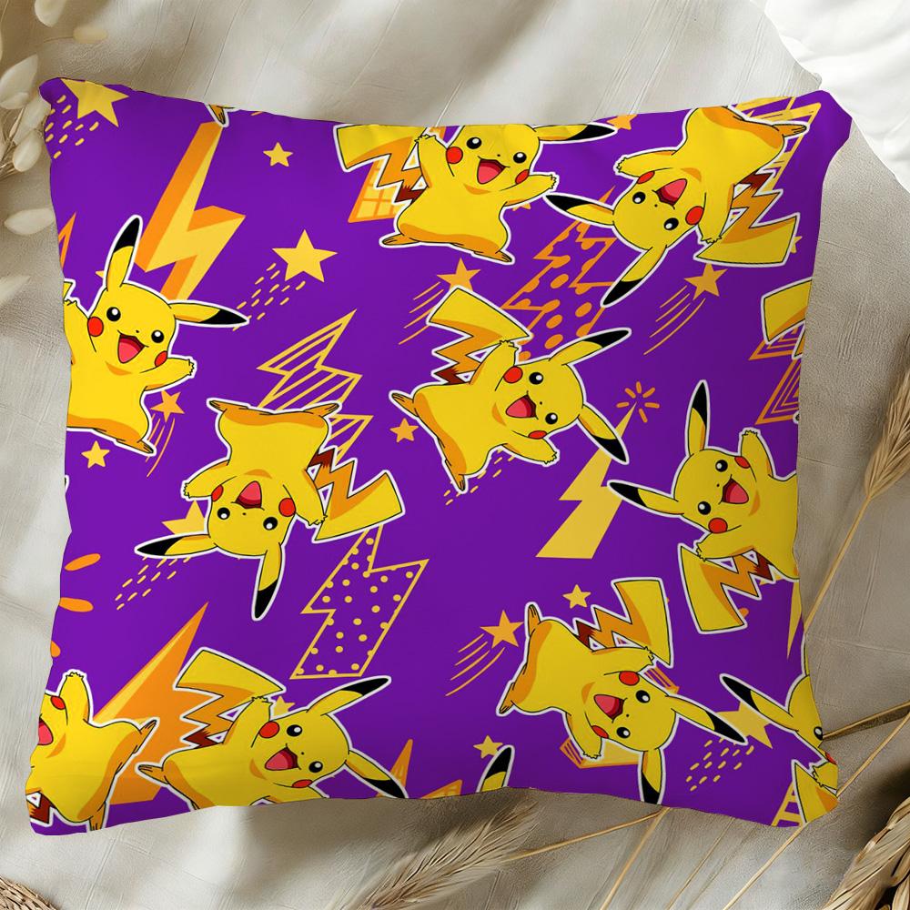 P-Pika Q-Chu Pillow Covers Decorative Cushions For Sofas Personalized Gifts Room Decorating Items Home Decorations Cushion Cover