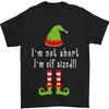 Im Not Short Im Elf Sized Funny Christmas Mens T-Shirt Cotton
