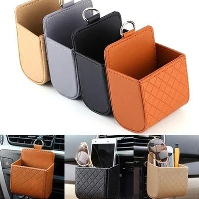 Auto Lüftungsschlitz Aufbewahrungstasche Organizer Tasche Sonnenbrillenhalter Autohalterung Handyhalter Münzschlüsselkartenetui Organizer mit Haken