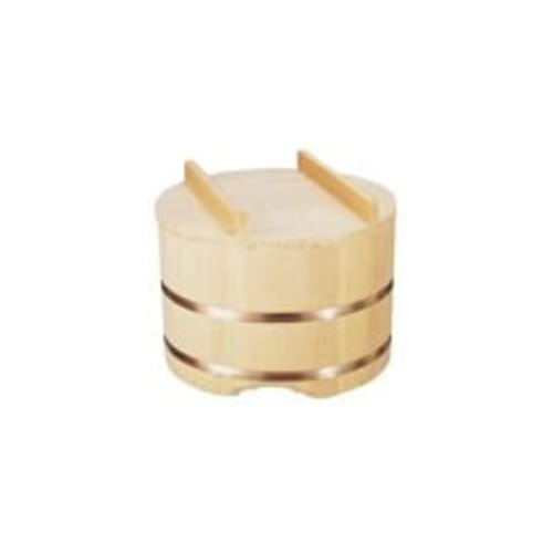 Miyabi Urushi Kogei Lidded Rice Container, 33cm (for 2 Sho), Sawara Wood, Japan, DOH05033