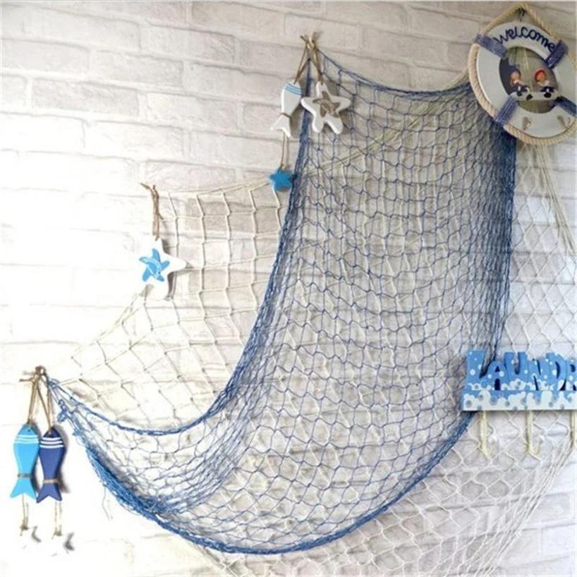 1 Pcs Marine Style DIY Home Decorative Wooden Small Fish Seahorse String Wall Hangings Starfish Dolphin Pendant Random Color