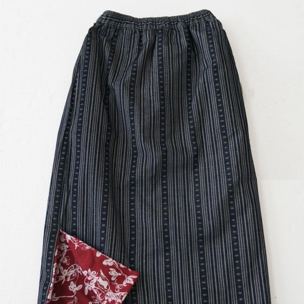 Johnature Women Vintage Jacquard Red Skirts Elastic Waist Spring Chinese Style High Quality Female A-Line Skirts