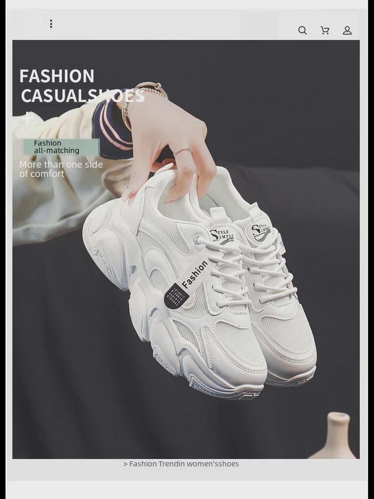 Dámské módní tenisky v korejském stylu: Jarní prodyšné ležérní turistické boty XN-907