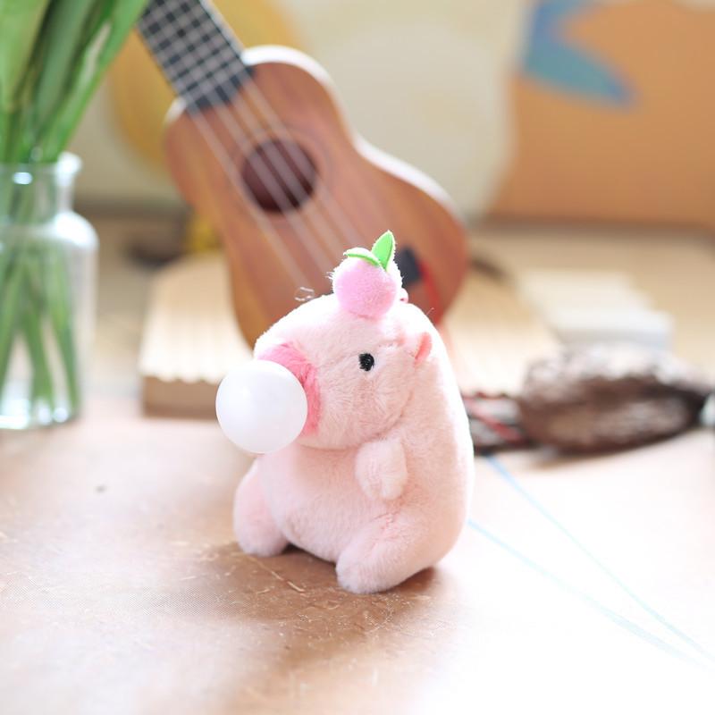 Cute Cute Bubble Bubble Kapibala Pendant Plush Toy Doll Capybara Bag Hanging Decoration Keychain Kid