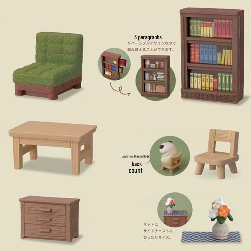 Japanese Cat Resin Ornament Set: Stylish Blind Box Accessories for Bonsai & Table Decor