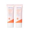 DERMA UV365 Red Calming Tone-Up Sunscreen SPF50+ PA++++ Soothing Pink Tone-Up Sun Cream 40ml X 2