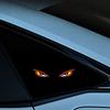Suction Cup Devil Eyes Car LED Warning Light Wireless Solar Car Atmosphere Light LED Car Light
