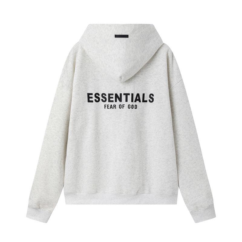 FEAR OF GOD ESSENTIALS Unisex Samt-Hoodie mit Beflocktem Schriftzug