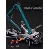 1/50 Volvo Concrete Pump Truck Toy Car Diecast Meatl Vehicle Model Pull Back Sound & Light Miniature Collection Gift for Boy Kid