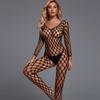 Elastiklik Açık Kasık Vücut Çorapları Kadın Erotik Giyim Tayt Seksi Balık Ağı Külotlu Çorap Büyük Beden Şeffaf Yetişkinler Egzotik Bodysuit İç Çamaşırı