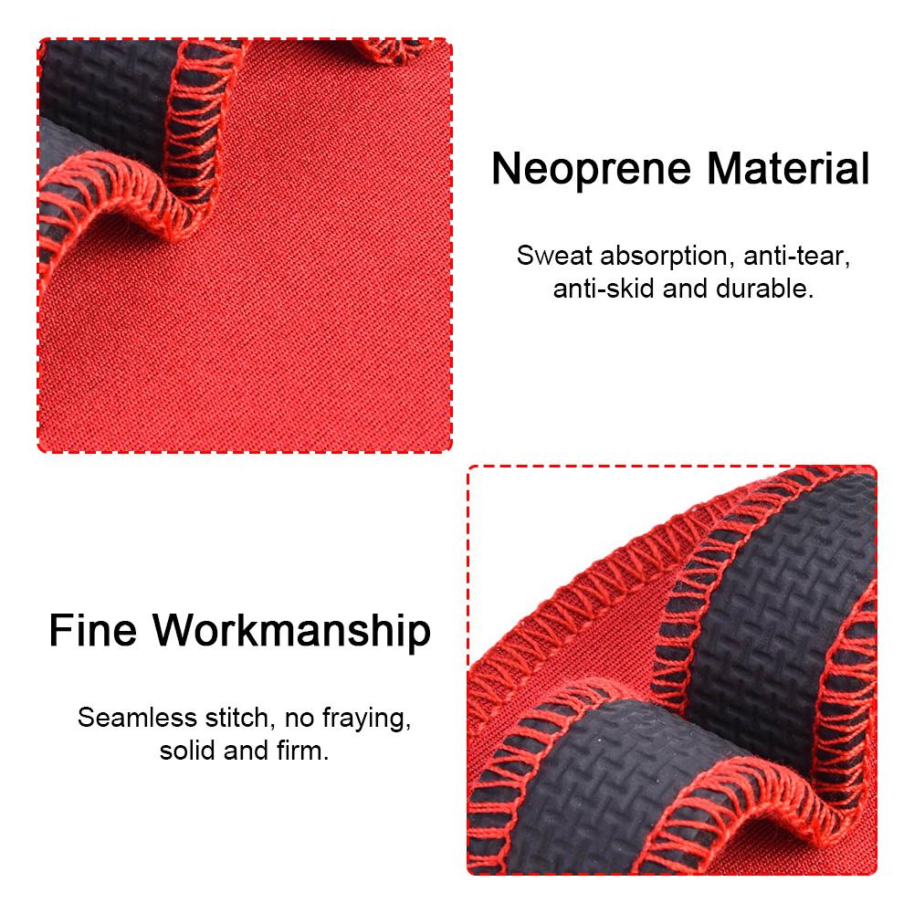 1 Pair Weight Lifting Weightlifting Protection Pads Gloves for Fitness Workout Exercise(Red)