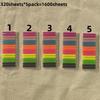5 Packungen 1600 Blatt Transparente Haftnotizen Selbstklebend Leseanmerkungen für Bücher Notizblock Lesezeichen Haftnotizzettel Registerkarten