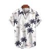Hawaiian Palm Tree 3D Printed Shirt Cool Summer Street Short Sleeve Shirt Top Lapel Button Ultra