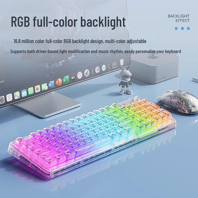 Dreamer Z99 Crystal Wireless Bluetooth Keyboard & Mouse Set