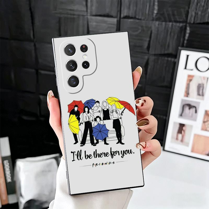 Friends Tv Show Theme Soft Phone Case for Samsung Galaxy S26 S25 Edge S24 Ultra S23 Plus S22 S21 FE S20 Black Cover Back Shell