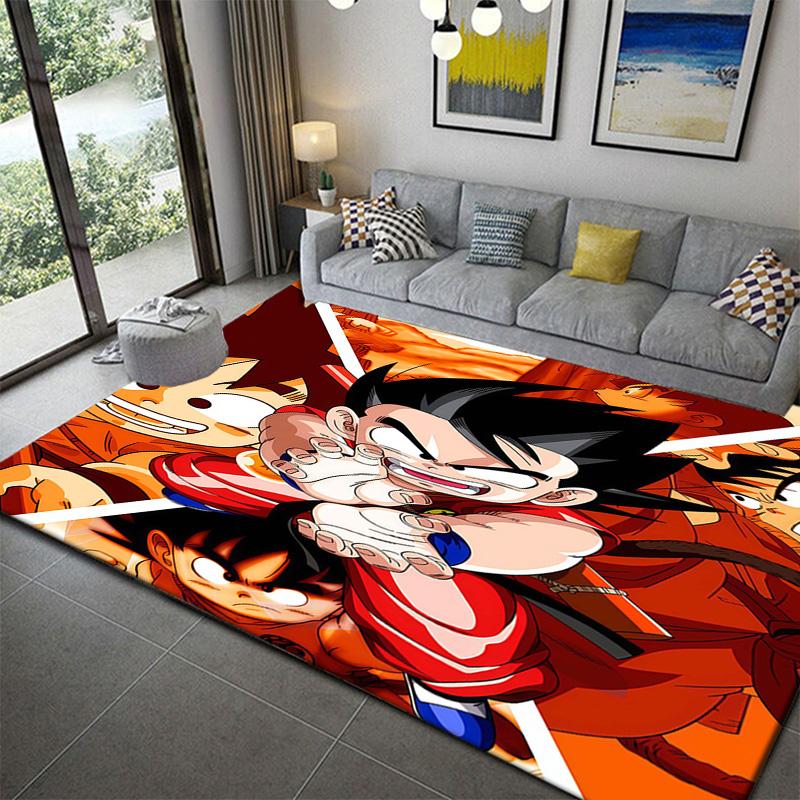 Dragon Ball Apartment Living Room Carpetanime soft washable cartoon floor carpet